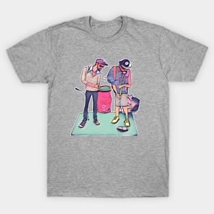 Hipster Golf Art - Hole in One T-Shirt